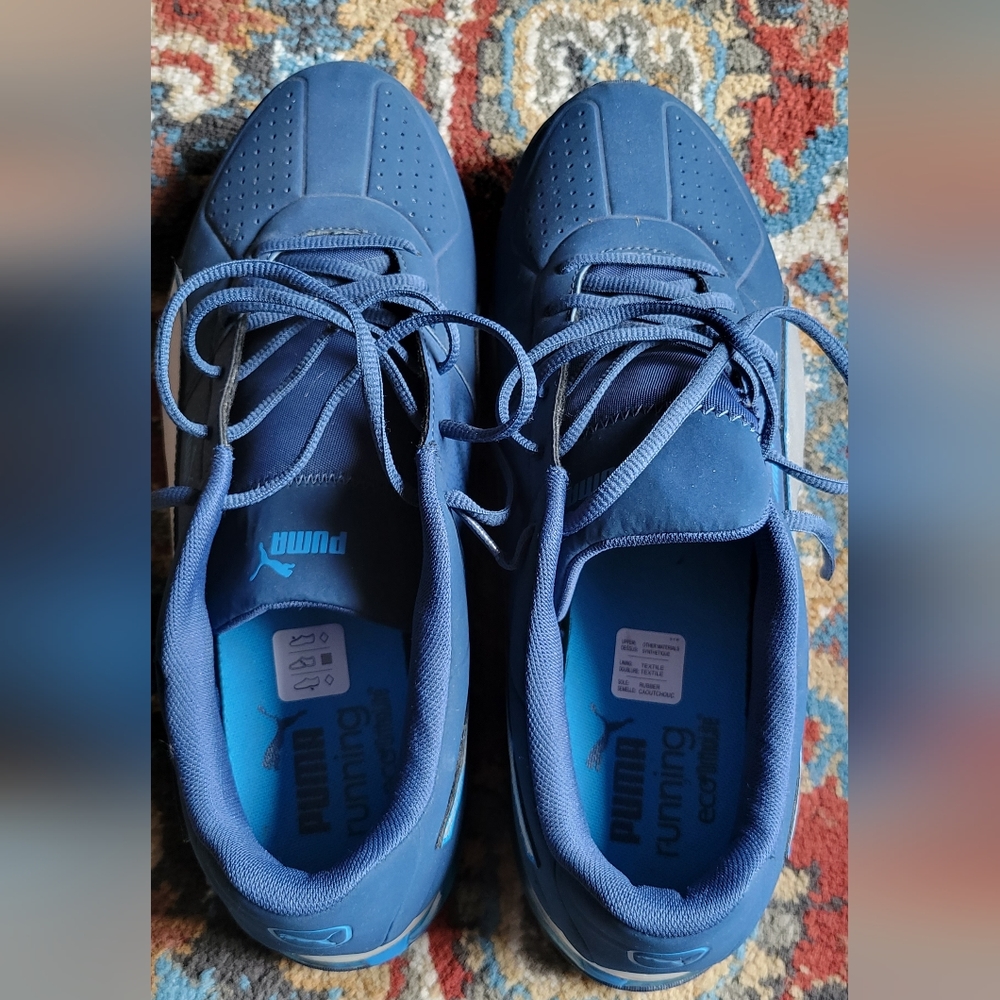Blue Puma Running Shoes
